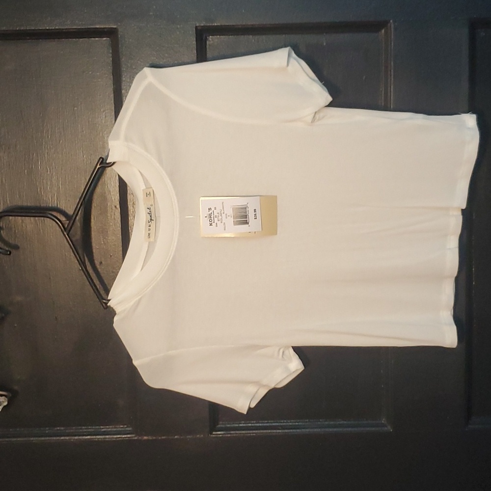 White Crop Tee